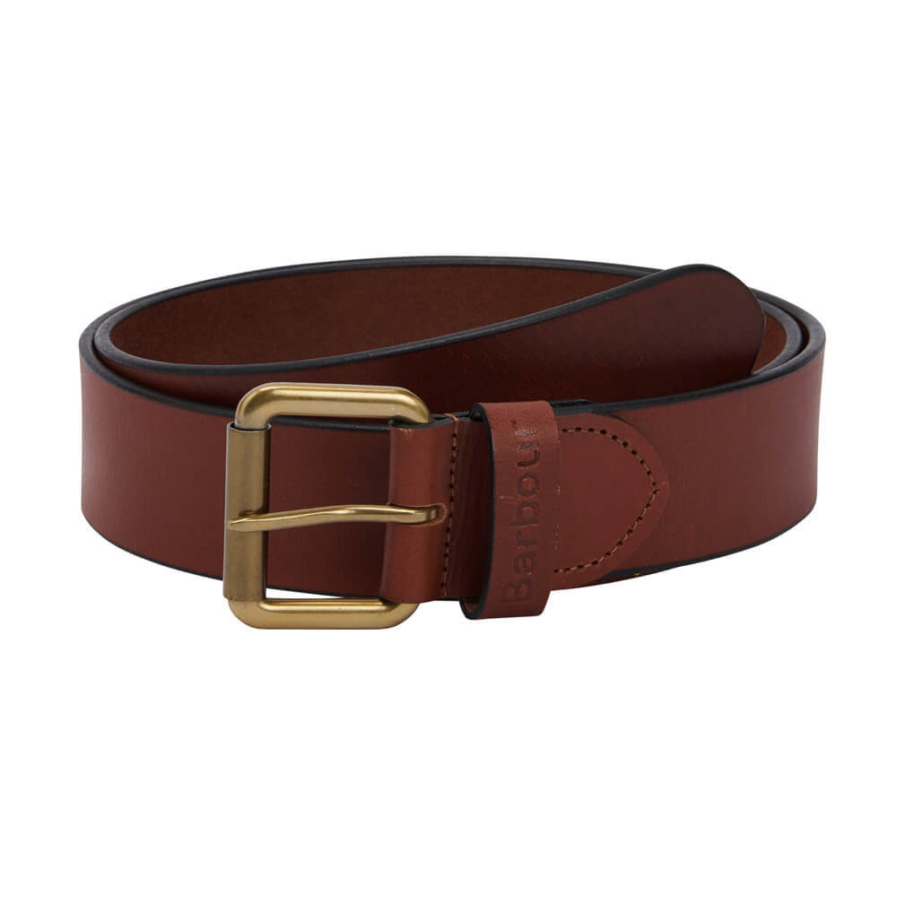 Barbour Matt Natural Tan Leather Belt